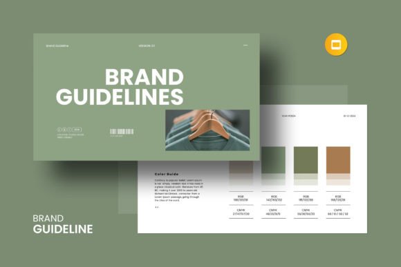 Download Brand Guidelines Google Slides Template - Brand guidelines Collection