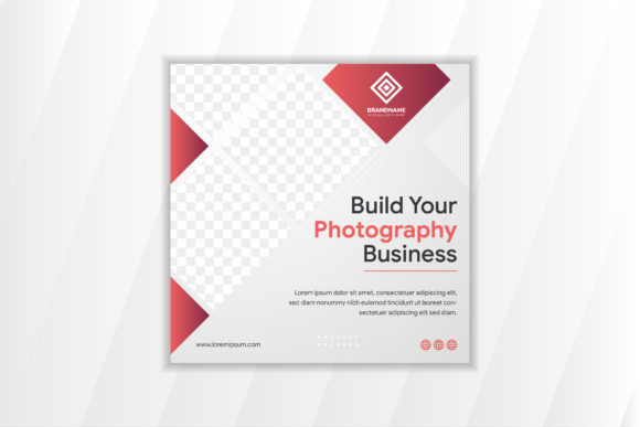 Download Photography Business Square Banner Grey - Square Collection