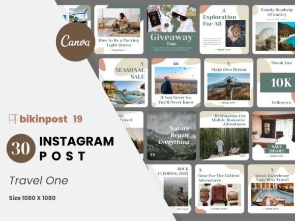 Download Travel One Canva Instagram Post Template - Canva instagram post Collection