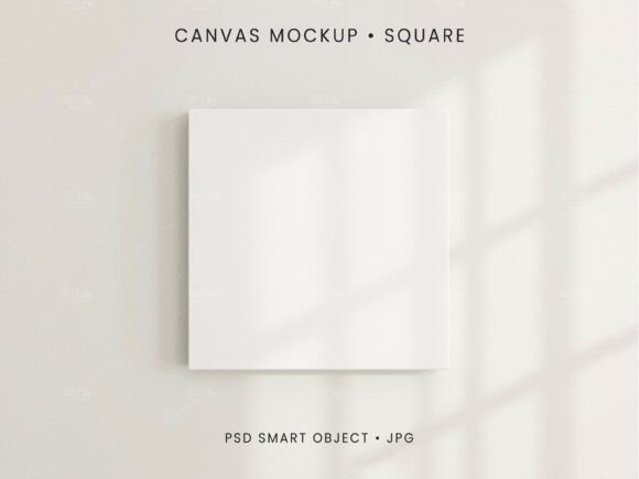 Download Square Canvas Mockup Art Display PSD - Square Collection