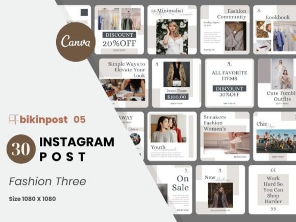 Download Fashion Canva Instagram Post Template - Canva instagram post Collection