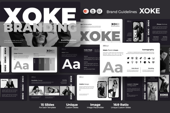 Download Xoke Brand Guidelines - PowerPoint - Brand guidelines Collection